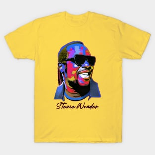 Stevie Wonder Pop Art style T-Shirt